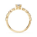 Solitaire Eternity Diamond Ring Round 0.3ct by Qutahia Jewellery