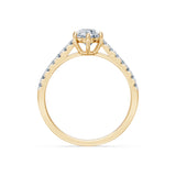 Round Brilliant Diamond Pave Eternity Ring 0.7ct by Qutahia Jewellery