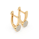 Illusion Diamond Earrings Round 0.13ct by Qutahia Jewellery