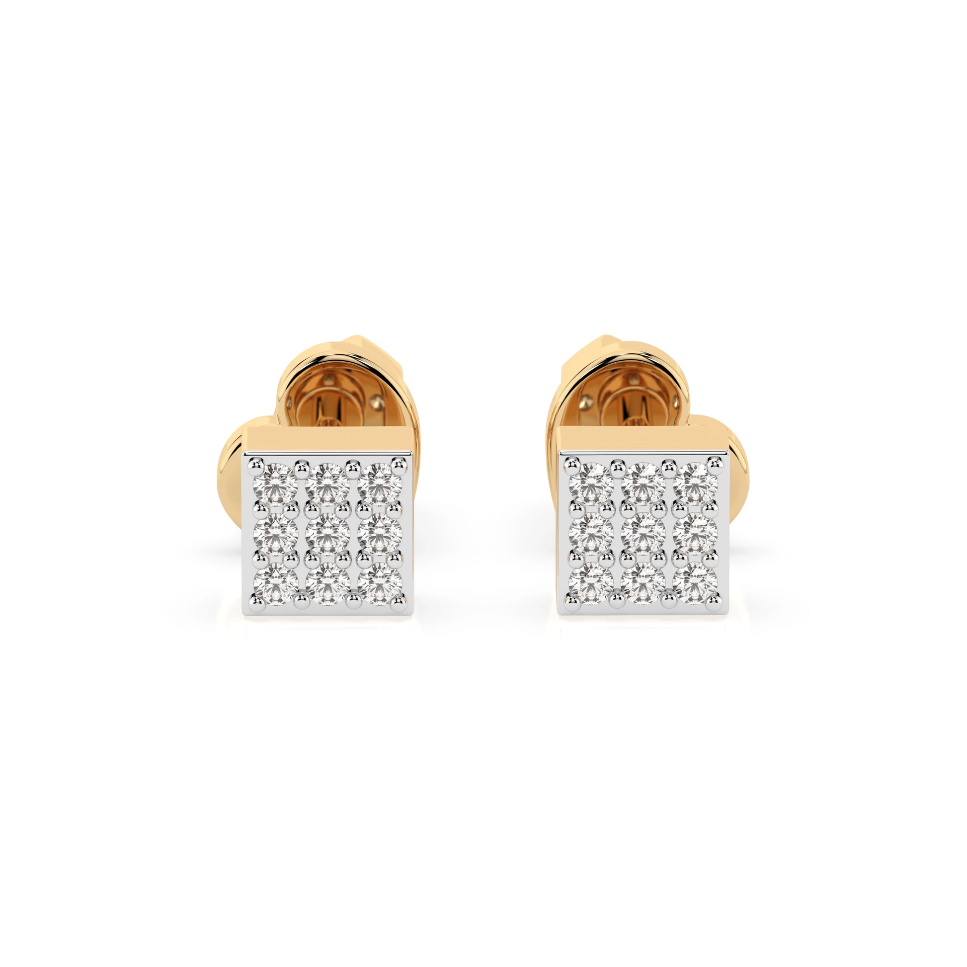Illusion Earring (Round), 0.11 ct — 102-10063