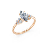 Marquise Lab Grown Diamond Classic Pave Eternity Ring 1.0ct by Qutahia Jewellery