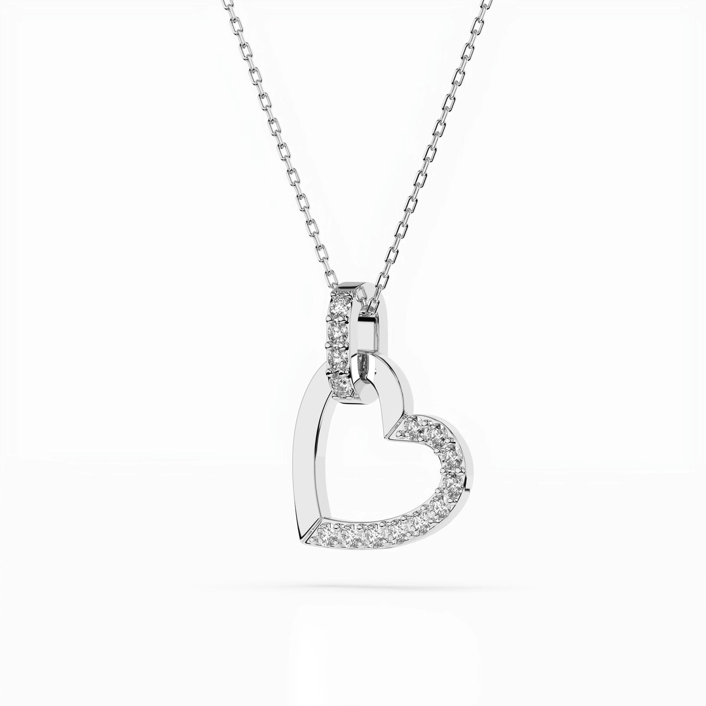 Minimalism Necklace (Round), 0.18 ct — 104-10058