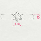 Solitaire Diamond Ring Round 0.25ct by Qutahia Jewellery