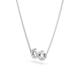 Delicate Diamond Necklace Round 0.05ct by Qutahia Jewellery