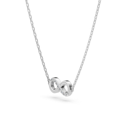 Minimalism Necklace (Round), 0.05 ct — 104-10072