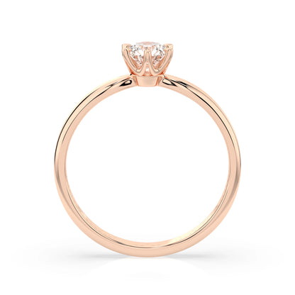 Solitaire Ring (Round), 0.35 ct — 101-10040(4.5)