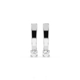 Small Diamond Earrings Round 0.15ct by Qutahia Jewellery