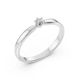 Solitaire Ring (Round), 0.1 ct — 101-10040(3.0)