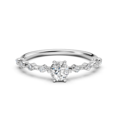 Solitaire Eternity Ring (Round), 0.4 ct — 101-10144(4.7)
