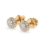 Diamond Eternity Earrings Round 0.24ct by Qutahia Jewellery