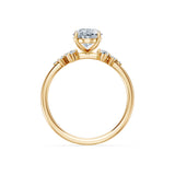 Oval Lab Grown Diamond Classic Pave Eternity Ring 1.5ct by Qutahia Jewellery