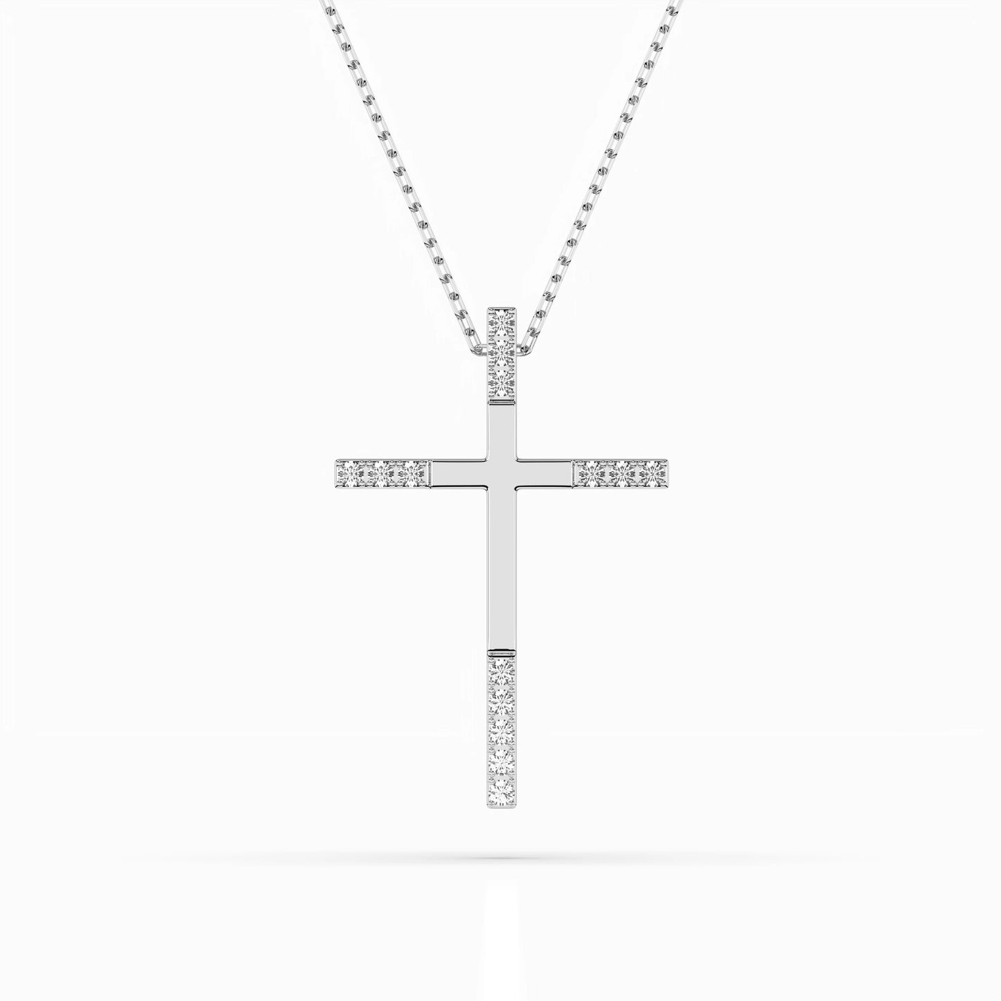 Minimalism Necklace (Round), 0.08 ct — 104-10016