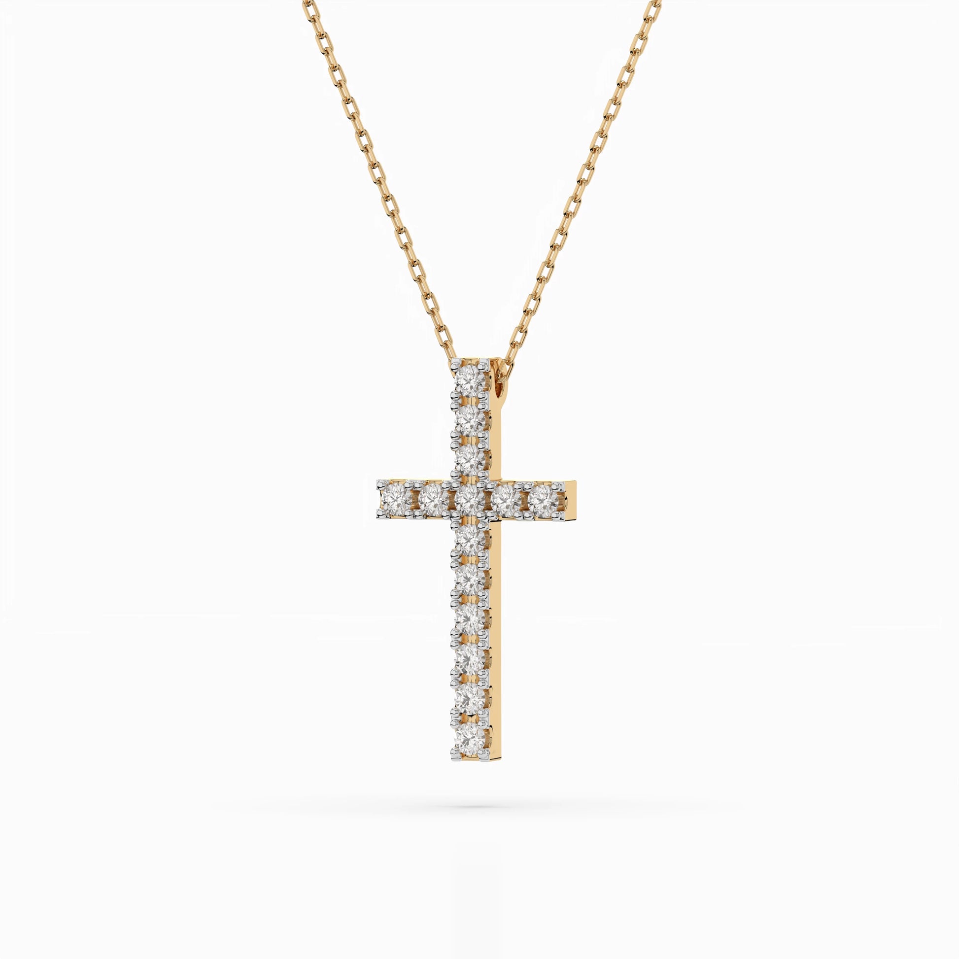 Minimalism Necklace (Round), 0.2 ct — 104-10025