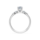 Cushion Lab Grown Diamond Classic Pave Eternity Ring 1.0ct by Qutahia Jewellery