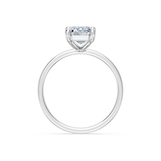 Emerald Lab Grown Diamond Solitaire Engagement Ring 2.0ct by Qutahia Jewellery