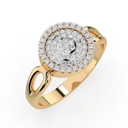Illusion Ring (Round), 0.15 ct — 101-10073
