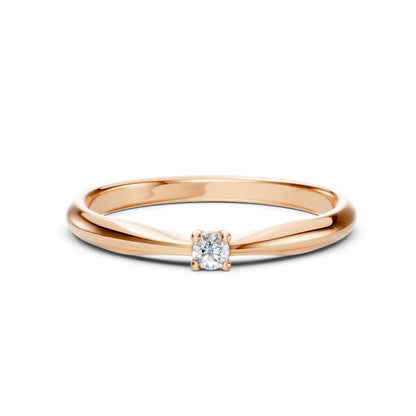 Solitaire Ring (Round), 0.06 ct — 101-10021(2.5)