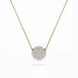Illusion Diamond Necklace Round 0.15ct by Qutahia Jewellery
