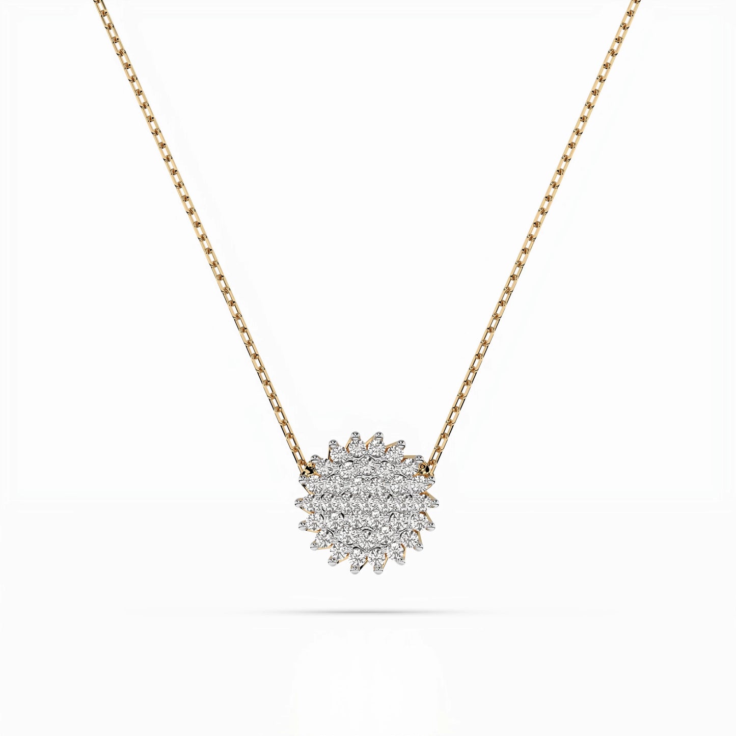 Illusion Necklace (Round), 0.15 ct — 104-10052