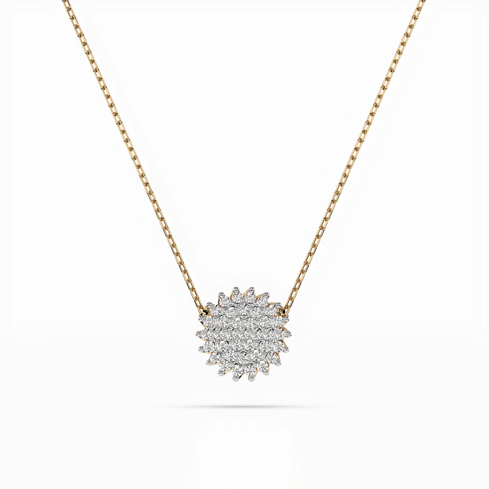 Illusion Necklace (Round), 0.15 ct — 104-10052