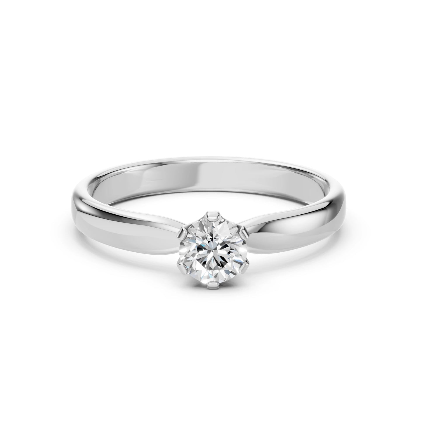 Solitaire Ring (Round), 0.45 ct — 101-10040(4.8)