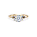 Cushion Lab Grown Diamond Classic Pave Eternity Ring 1.0ct by Qutahia Jewellery