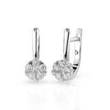Illusion Earring (Round), 0.12 ct — 102-10015/1(2.5)