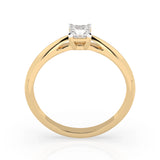 Solitaire Ring (Princess), 0.3 ct — 101-10190(0.30)PR