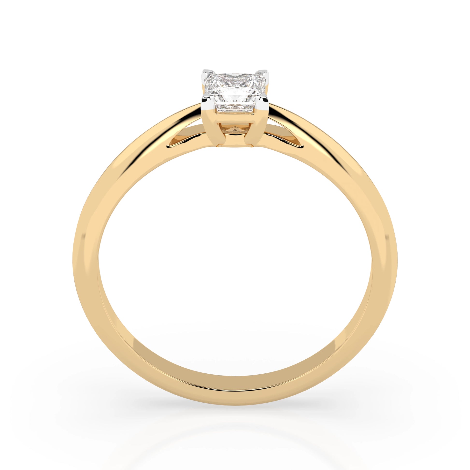 Solitaire Ring (Princess), 0.3 ct — 101-10190(0.30)PR