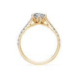 Cushion Lab Grown Diamond Micro Pave Eternity Ring 2.0ct by Qutahia Jewellery