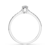 Solitaire Eternity Diamond Ring Round 0.3ct by Qutahia Jewellery