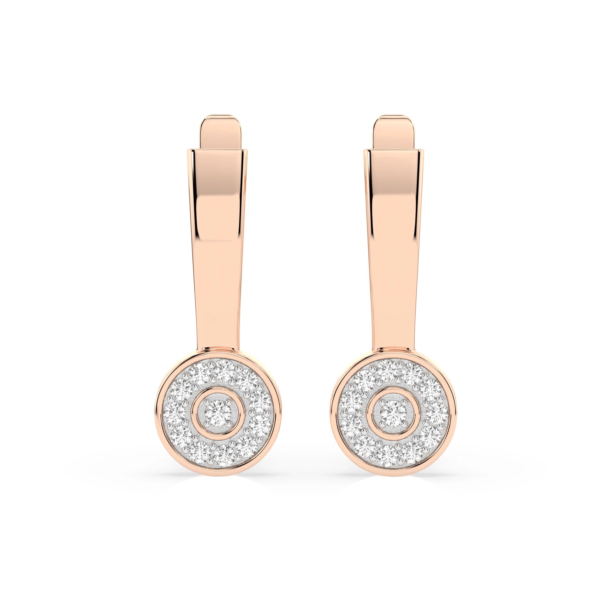 Illusion Earring (Round), 0.13 ct — 102-10075