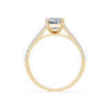 Emerald Lab Grown Diamond Slim Pave Eternity Ring 1.5ct by Qutahia Jewellery