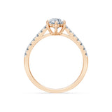 Round Brilliant Diamond Pave Eternity Ring 0.7ct by Qutahia Jewellery
