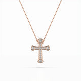 Delicate Diamond Necklace Round 0.06ct by Qutahia Jewellery