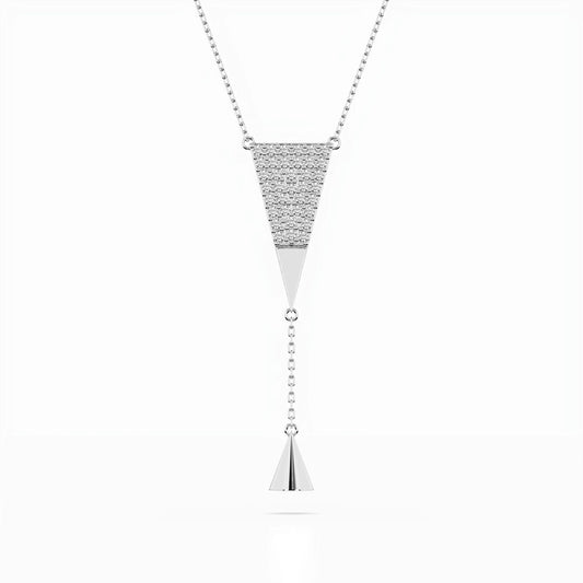 Minimalism Necklace (Round), 0.22 ct — 104-10018