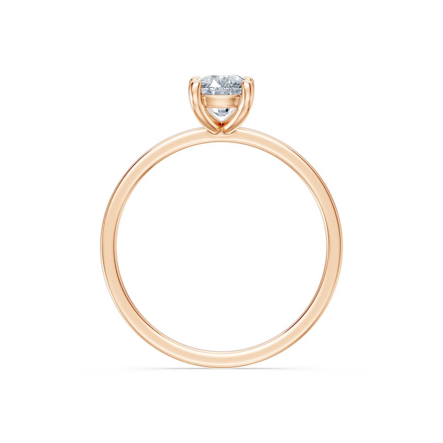 Cushion Lab Grown Diamond Solitaire Engagement Ring 1.0ct by Qutahia Jewellery