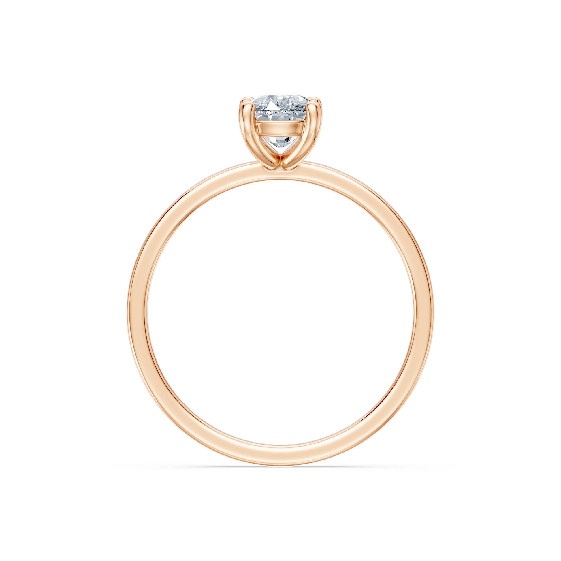 Cushion Lab Grown Diamond Solitaire Engagement Ring 1.0ct by Qutahia Jewellery