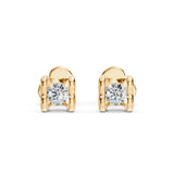 Diamond Stud Earrings Round 0.2ct by Qutahia Jewellery