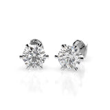 Solitaire Butterfly Earring (Round), 1.4 ct — 102-10040/1(5.7)