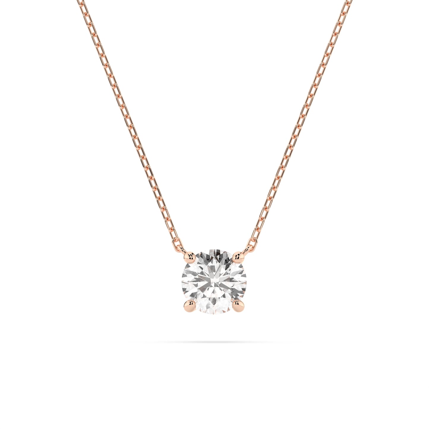 Solitaire Necklace (Round), 0.5 ct — 104-10040(5.1)