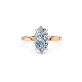 Marquise Lab Grown Diamond Solitaire Engagement Ring 2.0ct by Qutahia Jewellery