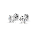 Solitaire Butterfly Earring (Round), 0.6 ct — 102-10027(4.2)