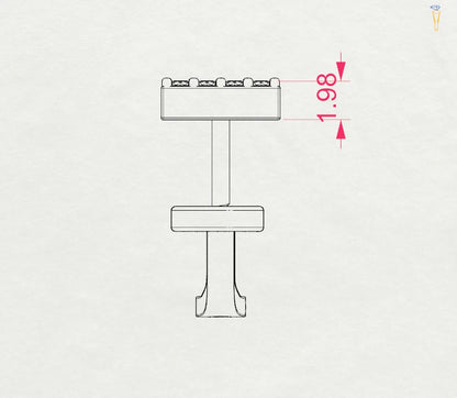 Minimalism Earring (Round), 0.08 ct — 102-10069