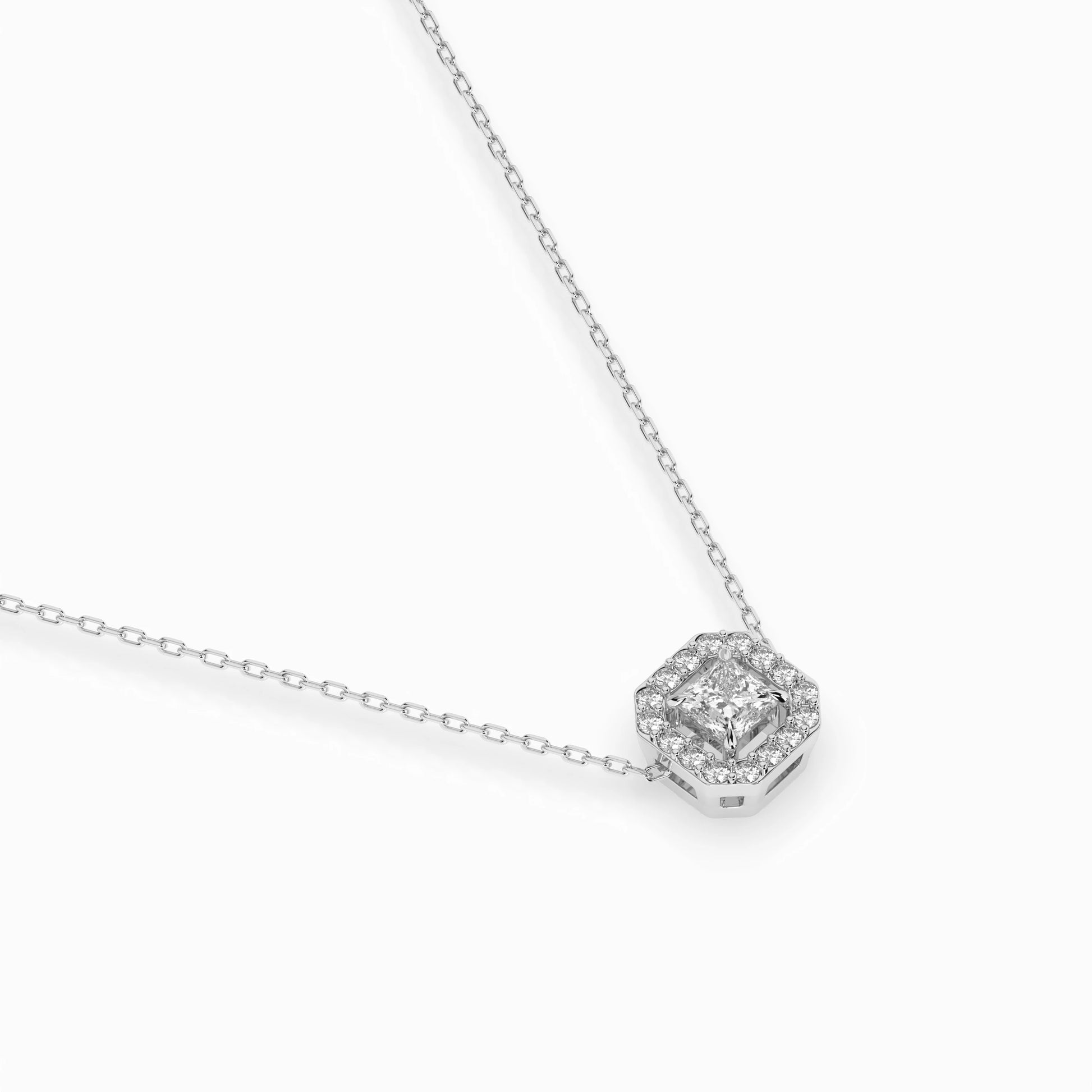 Solitaire Eternity Necklace (Princess), 0.17 ct — 104-10045(3.0)PR