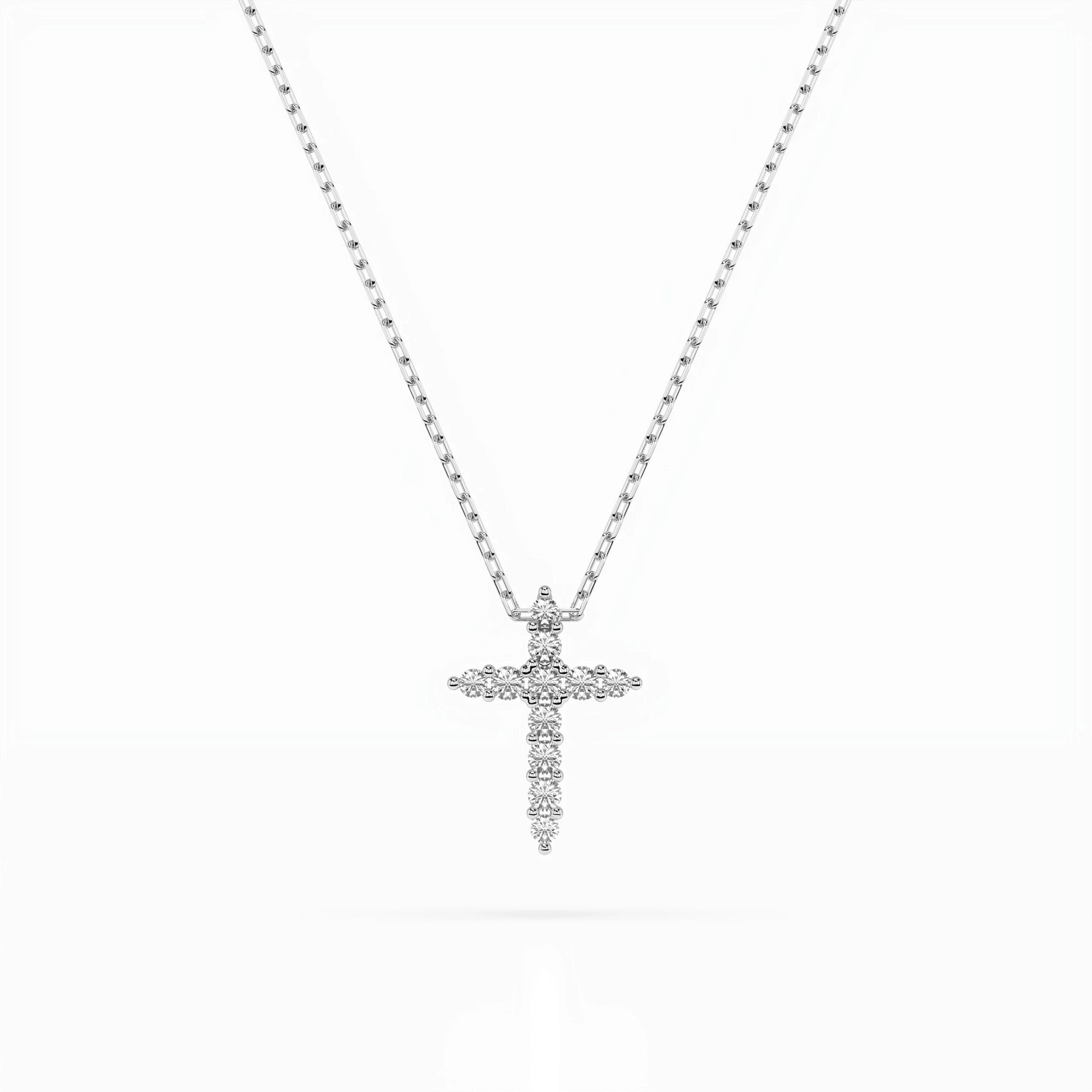 Minimalism Necklace (Round), 0.07 ct — 104-10020