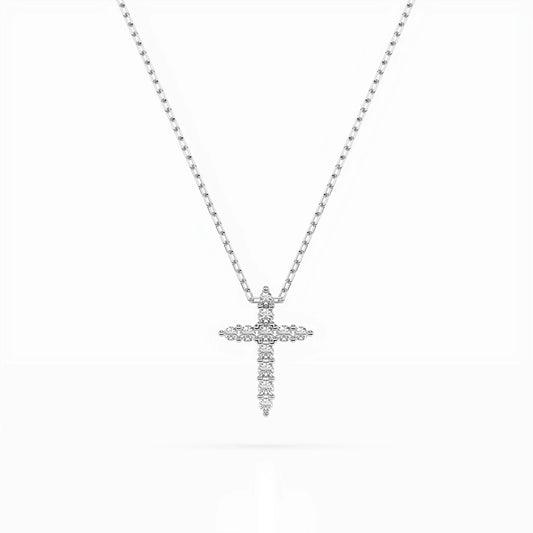 Minimalism Necklace (Round), 0.07 ct — 104-10020