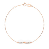 Diamond Bracelet Gold Round 0.19ct by Qutahia Jewellery