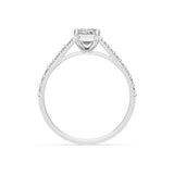 Emerald Lab Grown Diamond Slim Pave Eternity Ring 1.0ct by Qutahia Jewellery