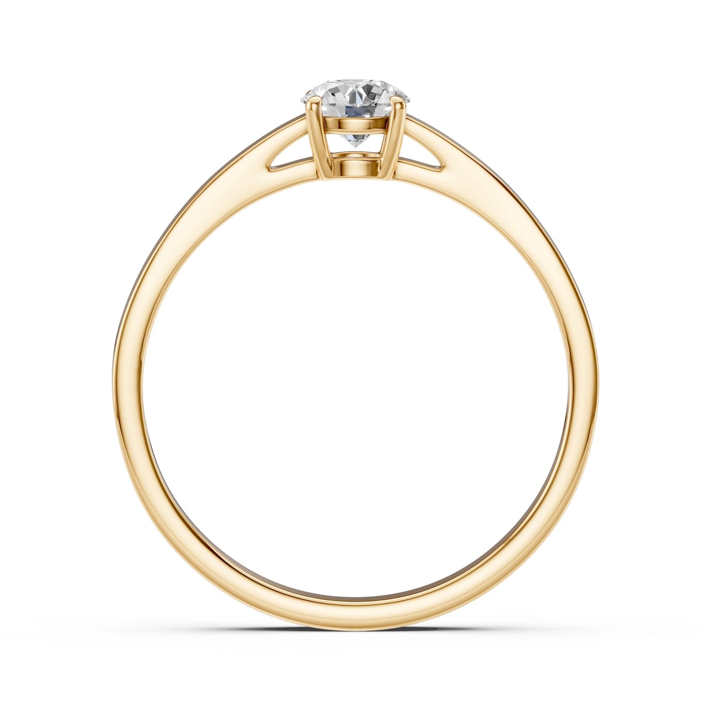 Solitaire Ring (Round), 0.35 ct — 101-10012/1(4.5)